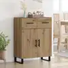 Image de Buffet Chêne Artisanal 69,5 X 34 X 90 Cm Bois D'ingénierie Vidaxl