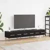 Image de Meuble Tv Chêne Noir 150 X 36 X 30 Cm Bois D'ingénierie Vidaxl