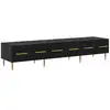 Image de Vidaxl meuble tv 150 x 36 x 30 cm chêne noir bois d'ingénierie