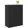 Image de Vidaxl meuble mural chêne noir 69,5 x 34 x 90 cm bois d'ingénierie