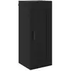 Image de Vidaxl meuble mural ch  ne noir 34,5 x 34 x 90 cm bois d'ing ©nierie