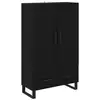 Image de Vidaxl haut armoire chêne noir 69,5 x 30 x 115 cm bois d'ingénierie