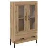 Image de Vidaxl haut armoire corona ch  ne artisanal 69,5 x 31 x 115 cm