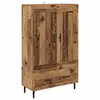 Image de Vidaxl haut armoire bois ancien 69,5 x 31 x 115 cm bois d'ingénierie