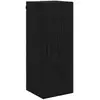 Image de Vidaxl meuble mural chêne noir 34,5 x 34 x 90 cm bois d'ingénierie