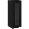 Image de Vidaxl meuble mural chêne noir 34,5 x 34 x 90 cm