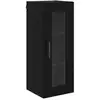 Image de Vidaxl meuble mural chêne noir 34,5 x 34 x 90 cm