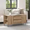 Image de Table Basse Avec Tiroir Chêne Artisanal 102 X 44,5 X 50 Cm Vidaxl