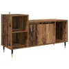 Image de Meuble TV moderne - vidaXL - Bois dingénierie - 100x35x55 cm - Bois ancien - 2 portes - 2 étagères