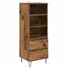 Image de Vidaxl haut armoire bois ancien 40 x 36 x 110 cm bois d'ingénierie