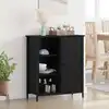 Image de Buffet Chêne Noir 70 X 30 X 80 Cm Bois D'ingénierie Vidaxl