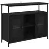 Image de Vidaxl buffet chêne noir 100 x 35 x 80 cm bois d'ingénierie