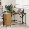 Image de Bureau Bois Ancien 141 X 141 X 75 Cm Bois D'ingénierie Vidaxl