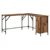 Image de Vidaxl bureau bois ancien 141 x 141 x 75 cm bois d'ingénierie