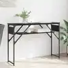 Image de Tableconsole Chêne Noir 105x30x75cm Bois D'ingénierie Vidaxl