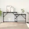 Image de Table Console 2 Pcs Chêne Noir 100 X 28 X 75 Cm Vidaxl