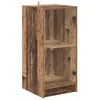 Image de Buffet moderne en bois dingénierie - vidaXL - Bois Ancien - 35x37x75.5 cm - Porte en verre - Grand espace de rangement