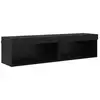 Image de Vidaxl ensemble meuble tv 2 pc chêne noir bois d'ingénierie
