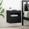 Image de Meuble Tv Mural Chêne Noir 40 X 30 X 40 Cm Bois D'ingénierie Vidaxl