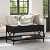 Image de Table Basse Chêne Noir 100 X 50 X 50 Cm Bois D'ingénierie Vidaxl