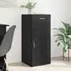 Image de Armoire De Rangement Avec Tiroir Chêne Noir 40 X 42,5 X 93 Cm Vidaxl