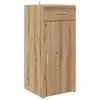 Image de Vidaxl armoire de rangement avec tiroir chêne noir 40 x 42,5 x 93 cm