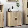 Image de Cabinet De Salle De Bain Chêne Sonoma 61 X 35 X 64 Cm Vidaxl