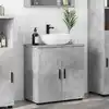 Image de Cabinet De Salle De Bain Avec Porte Gris Béton 61 X 35 X 64 Cm Vidaxl