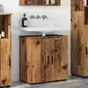Image de Cabinet De Salle De Bain Avec Porte Bois Ancien 61 X 35 X 64 Cm Vidaxl