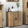 Image de Cabinet De Salle De Bain Chêne Artisanal 61 X 35 X 64 Cm Vidaxl