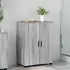Image de Cabinet De Salle De Bain Avec Porte Gris Sonoma 60 X 35 X 80 Cm Vidaxl