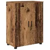 Image de Armoire de salle de bain en bois dingénierie - vidaXL - 60x35x80 cm - Bois ancien - 3 étagères - 2 portes
