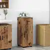 Image de Cabinet De Salle De Bain Avec Porte Bois Ancien 30 X 35 X 80 Cm Vidaxl