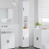 Image de Cabinet De Salle De Bain Blanc 30 X 35 X 192 Cm Vidaxl