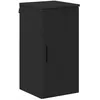 Image de Armoire de salle de bain murale - vidaXL - Noir - 30x31.5x61 cm - Bois dingénierie - 1 porte à charnières