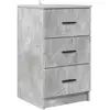 Image de Vidaxl cabinet de chevet gris béton 38 x 38 x 66 cm bois d'ingénierie