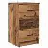 Image de Vidaxl cabinet de chevet bois ancien 38 x 38 x 66 cm bois d'ingénierie