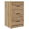 Image de Vidaxl cabinet de chevet avec tiroir chêne artisanal 38 x 38 x 66 cm