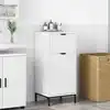 Image de Cabinet De Salle De Bain Avec Tiroir Blanc 39,5 X 36 X 88 Cm Vidaxl