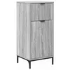 Image de Meuble de salle de bain - vidaXL - Sonoma gris - 39.5x36x88 cm - Bois dingénierie - Grand espace de rangement