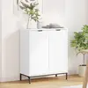 Image de Buffet Blanc 69,5 X 33 X 82 Cm Bois D'ingénierie Vidaxl