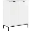 Image de Vidaxl buffet blanc brillant 69,5 x 33 x 82 cm bois d'ingénierie