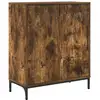 Image de Vidaxl buffet chêne fumé 69,5 x 33 x 82 cm bois d'ingénierie