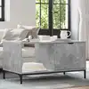 Image de Table Basse Gris Béton 90 X 49 X 46 Cm Bois D'ingénierie Vidaxl