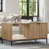 Image de Table Basse Chêne Artisanal 90 X 49 X 46 Cm Bois D'ingénierie Vidaxl
