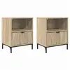 Image de Vidaxl cabinet de chevet 2 pcs chêne sonoma 49 x 36 x 61 cm