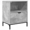 Image de Vidaxl cabinet de chevet gris béton 49 x 36 x 61 cm bois d'ingénierie