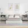 Image de Cabinet De Chevet Avec Tiroir 2 Pcs Gris Béton 49 X 36 X 61 Cm Vidaxl