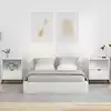 Image de Cabinet De Chevet 2 Pcs Blanc Brillant 49 X 36 X 61 Cm Vidaxl