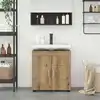 Image de Ensemble D'armoire De Salle De Bain Tulum Chêne Artisanal Vidaxl